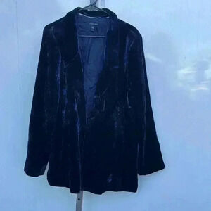 Eileen Fisher crushed velvet jacket size XL      E 1